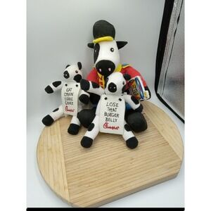 Chick Fil A Cow Lose BURGER BELLY Eat Chikin& More Chicken Small Plush And Big 1